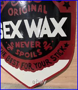 Vintage Mr. Zogs Sexwax Porcelain Enamel Sign