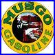 Vintage Musgo Gasoline Porcelain Sign Gas Station Pump Motor Oil Service