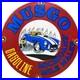 Vintage Musgo Gasoline Porcelain Sign Gas Station Pump Motor Oil Service
