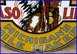 Vintage Musgo Gasoline Porcelain Sign Gas Station Pump Motor Oil Service