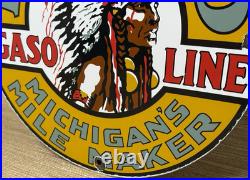 Vintage Musgo Gasoline Porcelain Sign Gas Station Pump Motor Oil Service