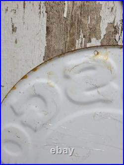 Vintage Musgo Gasoline Sign Old Embossed Metal Service Sales Gas Oil Advertising