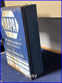 Vintage NAPA Thermostats Metal 5 shelf Wall Cabinet