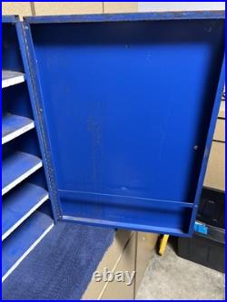 Vintage NAPA Thermostats Metal 5 shelf Wall Cabinet