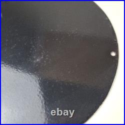 Vintage National Benzole Mixture Sign Gas Pump Service Station Porcelain Sign