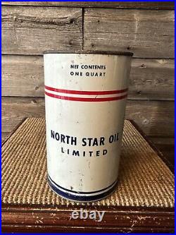 Vintage North Star Motor Oil Can Imperial Quart William Penn