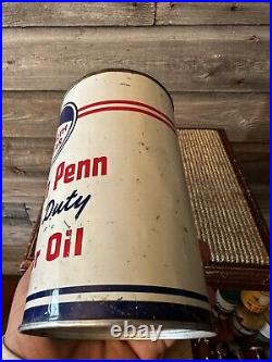 Vintage North Star Motor Oil Can Imperial Quart William Penn