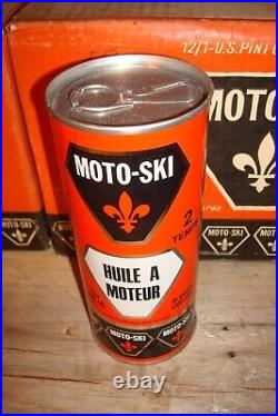 Vintage Nos 1973 Moto Ski Snowmobile Oil Can Unused Original Motoski