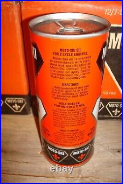 Vintage Nos 1973 Moto Ski Snowmobile Oil Can Unused Original Motoski