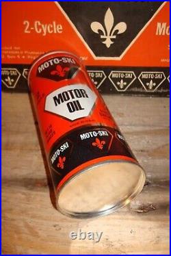 Vintage Nos 1973 Moto Ski Snowmobile Oil Can Unused Original Motoski