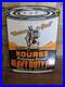 Vintage Nourse Motor Oil Can Porcelain Gas Station Pump Sign 11 X 8