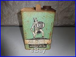 Vintage Nourse Oil Co. Dark Neatslene Harness Oil 1 Gal. Advertising CanEmpty