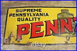 Vintage ORIGINAL PENNZOIL Gas Oil Service Station Sign