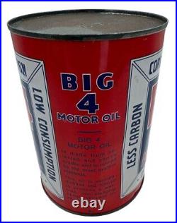 Vintage Oil Can Correct Lubrication 4 Star Minty Full Quart