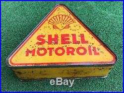 Vintage Oil Can Rare! Never Open! Shell Oil Triangular Can
