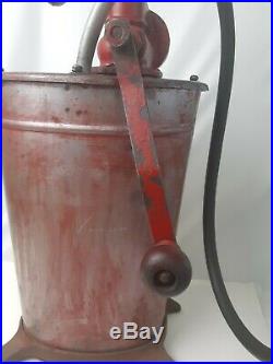 Vintage Oil Pump Unbranded unidentified with nozzle & capacity dial hand pumped