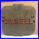 Vintage Oilwell Oil Well Cast Plate- Sign- Display- Oil Gas As Found