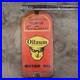 Vintage Oilzum Motor Race Old Us Gasoline Oil Gas Pump Enamel Porcelain Sign
