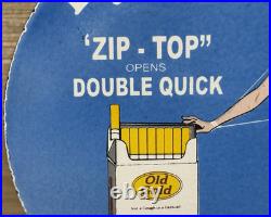 Vintage Old Gold Cigarettes Porcelain Sign Pin Up Gas Station Oil Camel Marlboro