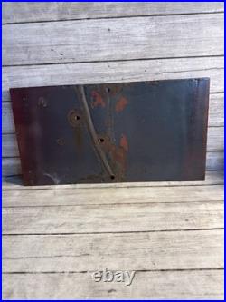Vintage Orig. Humble Oil & Refining Co Danger Low Pressure Line Porcelain Sign