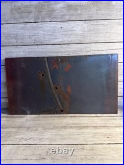 Vintage Orig. Humble Oil & Refining Co Danger Low Pressure Line Porcelain Sign