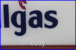 Vintage Orig. Mobil Gas Mobilgas Pump Advertising Oil Glass Sign, Framed -19.25 Vintage Orig. Mobil Gas Mobilgas Pump Advertising Oil Glass Sign, Framed -19.25
