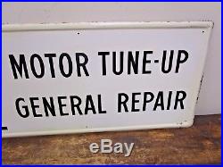 Vintage Original AMALIE Motor Oil Tin Advertising Gas Oil Service Station Sign