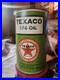 Vintage Original Antique Gas Oil General Store Sign Texaco Can