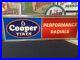 Vintage Original COOPER TIRES 2-Sided Lighted Sign Dealer gas oil advertising 36