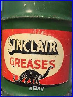 Vintage Original Sinclair Oil Gas Co Barrel Old Advertising Sign 26 1/2 X14 1/2