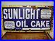 Vintage Original Sunlight Oil Cake Lever Brothers Dairy Cattle Enamel Sign