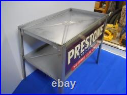 Vintage PRESTONE ANTI-FREEZE Sign/Display Table Gas/Service Station Shop/Store