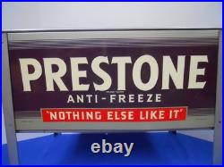 Vintage PRESTONE ANTI-FREEZE Sign/Display Table Gas/Service Station Shop/Store Vintage PRESTONE ANTI-FREEZE Sign/Display Table Gas/Service Station Shop/Store