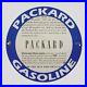 Vintage Packard Gasoline 1972 Oil Porcelain Gas Pump Sign