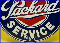 Vintage Packard Porcelain Dealership Sign Approved Service Station Gasoline Oil