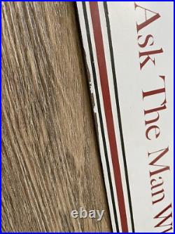 Vintage Packard ask The Man That Owns One Service Porcelain Sign Gas Oil