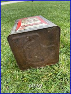 Vintage Penn Leader Pittsburg 5 Gallon Station Oil Gas Can Pennsylvania Motor