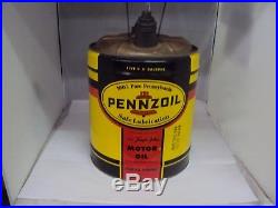 Vintage Pennzoil 5 Gallon Service Station Oil Can Empty B-551