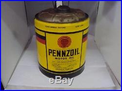 Vintage Pennzoil 5 Gallon Service Station Oil Can Empty B-551