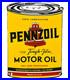 Vintage Pennzoil Motor Oil Porcelain Sign Gasoline Service Station Pump Plate