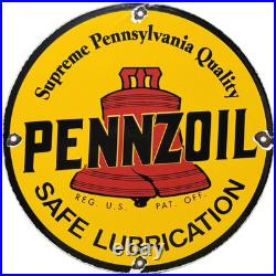 Vintage Pennzoil Motor Oil Porcelain Sign Gasoline Service Station Pump Plate Vintage Pennzoil Motor Oil Porcelain Sign Gasoline Service Station Pump Plate