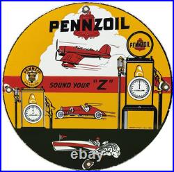 Vintage Pennzoil Motor Oil Porcelain Sign Gasoline Service Station Pump Plate Vintage Pennzoil Motor Oil Porcelain Sign Gasoline Service Station Pump Plate