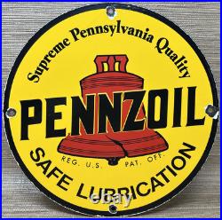 Vintage Pennzoil Motor Oil Porcelain Sign Gasoline Service Station Pump Plate Vintage Pennzoil Motor Oil Porcelain Sign Gasoline Service Station Pump Plate