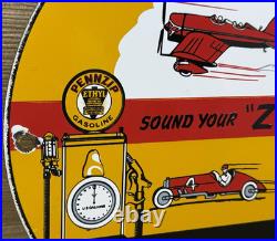 Vintage Pennzoil Motor Oil Porcelain Sign Gasoline Service Station Pump Plate Vintage Pennzoil Motor Oil Porcelain Sign Gasoline Service Station Pump Plate