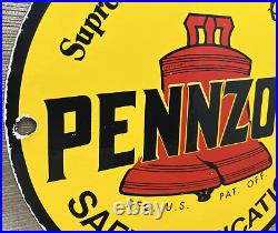 Vintage Pennzoil Motor Oil Porcelain Sign Gasoline Service Station Pump Plate Vintage Pennzoil Motor Oil Porcelain Sign Gasoline Service Station Pump Plate