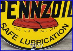 Vintage Pennzoil Motor Oil Porcelain Sign Gasoline Service Station Pump Plate Vintage Pennzoil Motor Oil Porcelain Sign Gasoline Service Station Pump Plate