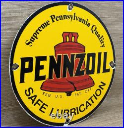 Vintage Pennzoil Motor Oil Porcelain Sign Gasoline Service Station Pump Plate Vintage Pennzoil Motor Oil Porcelain Sign Gasoline Service Station Pump Plate