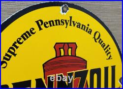 Vintage Pennzoil Motor Oil Porcelain Sign Gasoline Service Station Pump Plate Vintage Pennzoil Motor Oil Porcelain Sign Gasoline Service Station Pump Plate