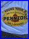 Vintage Pennzoil Sound Your Z Motor Oil Advertising Sign 12 X 8 Pump Plate