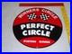 Vintage Perfect Circle Winners Piston Rings 1' Porcelain Metal Gasoline Oil Sign